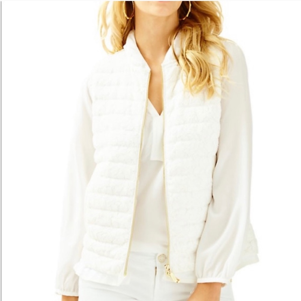 Lilly Pulitzer lace vest